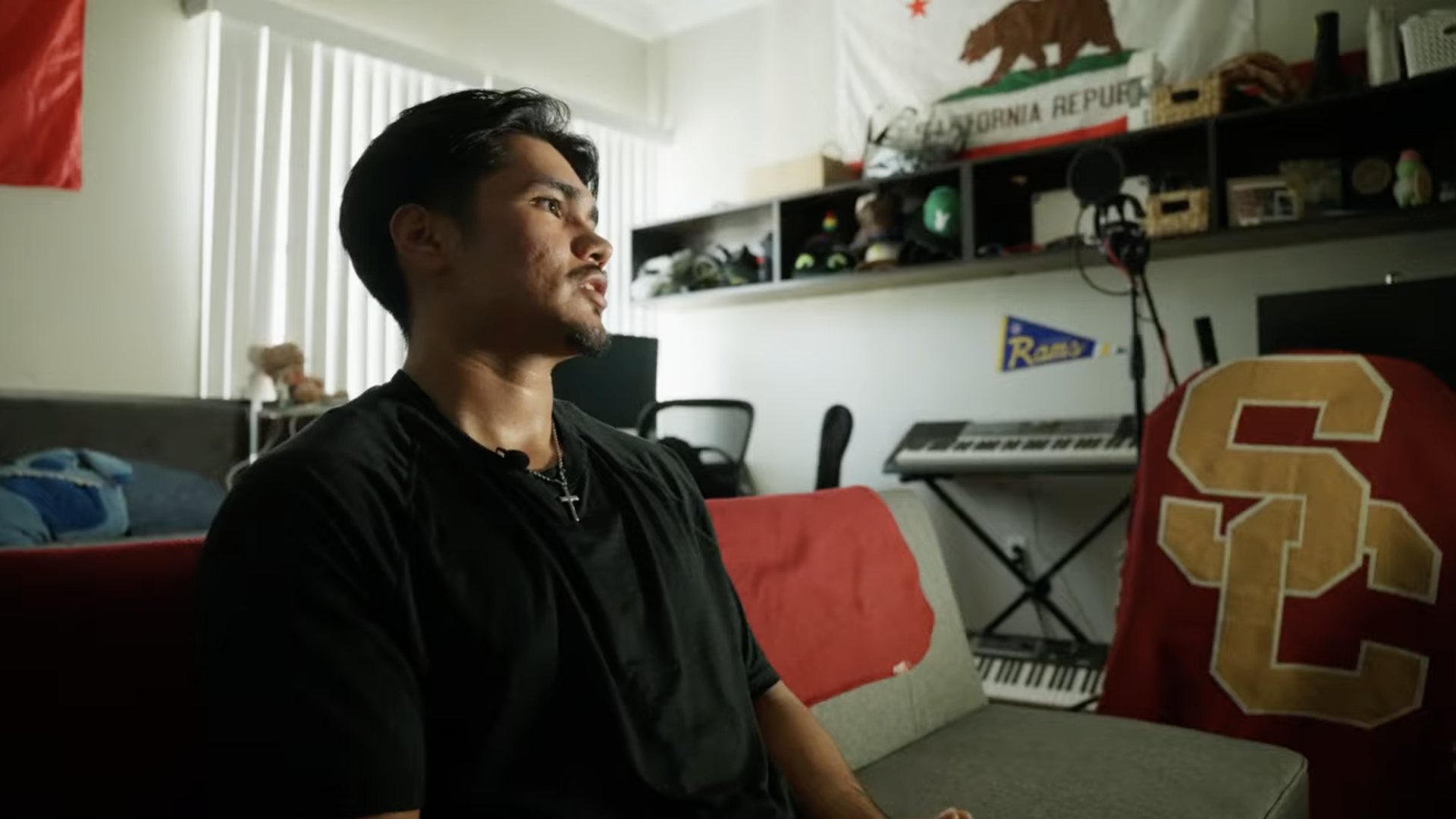 Ivan Gallegos in an interview, from the documentary
